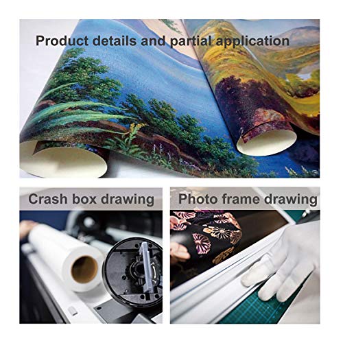 Eco-Solvent Matte Pure Cotton Inkjet Canvas (54" x 60'(Pack of 4))