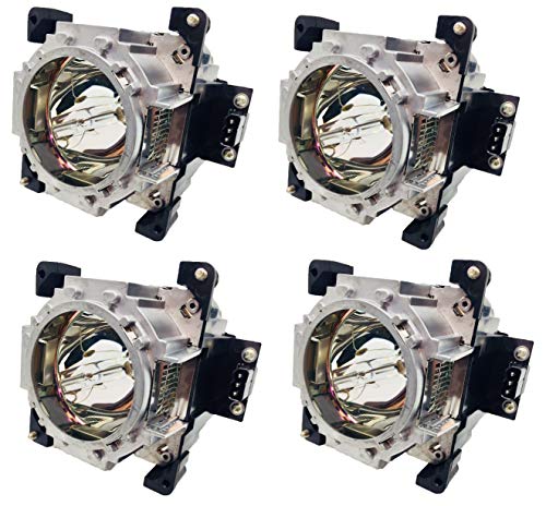 Jaspertronics OEM Lamp & Housing QuadPack for Panasonic PT-DS20K2 Projector - Matsushita Bulb - 240 Day Warranty