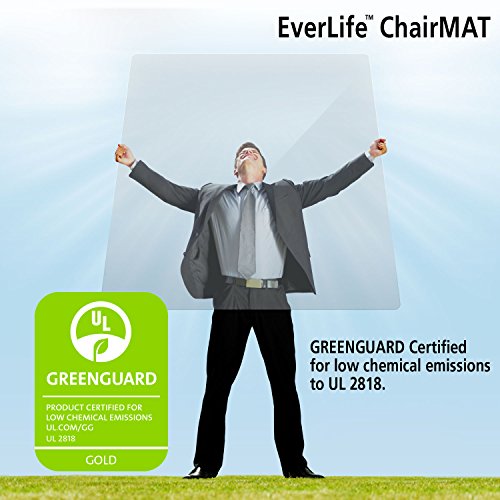 ES Robbins Everlife 60" x 96" Multitask Series Hard Floor Chairmat, Clear - Model 132831