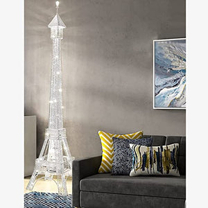 QULACO Eiffel Tower Floor Lamp with Shelves - Stylish & Romantic Luxury Lighting