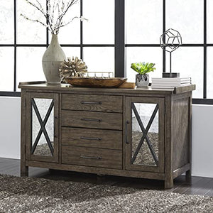 Liberty Furniture INDUSTRIES Sonoma Road Small Credenza, Light Brown, W56 x D22 x H31