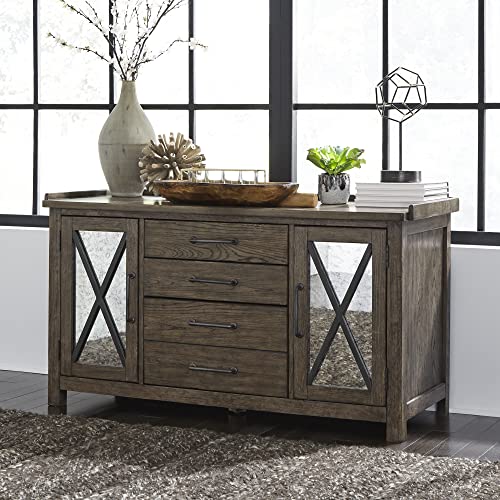 Liberty Furniture INDUSTRIES Sonoma Road Small Credenza, Light Brown, W56 x D22 x H31