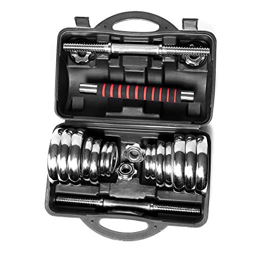 NK BEAUTY Adjustable Weights Dumbbells Set with Anti-Slip Handle, 66LBS Free Weights Dumbbells for Men and Women Gym Equipment Dumbbell