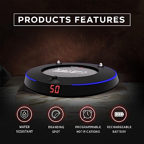 PagerTec Wireless Smart Stack EVO Pagers Calling System for Restaurants, Hospitals, Office & Hotels | 1 Transmitter, 1 Charging Bases & 50 Long Range Blue Pagers