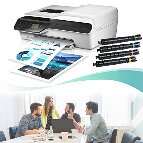 GREENBOX Remanufactured Toner Cartridge Replacement for Canon GPR53 GPR-53BK GPR-53C GPR-53M GPR-53Y for ImageRunner iR- ADV DX C3320 3325 3330 3520 3525 3530 3725 3730 3826 3830 3835 Printer (4 Pack)