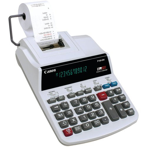 Canon P160-DH Color-Printing Calculator, 12-Digit Desktop - 0719B002AA