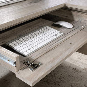 Sauder Palladia L-Shaped Desk, Split Oak Finish, 68.74" x 65.12" x 29.61