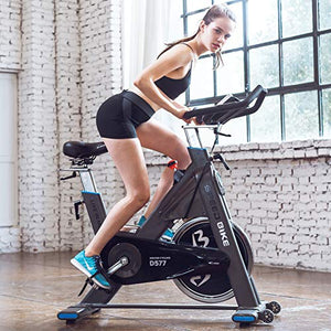 L NOW Indoor Cycling Bike Indoor Exercise Bike Stationary- Belt Drive with 44LBS Stable Flywheel,Heart Rate and LCD Monitor Commercial Standard for Home Cardio(LD577-05)