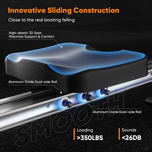 Niceday Rowing Machine for Home Use, Hyper-Quiet Magnetic Rower with16 Resistance Levels