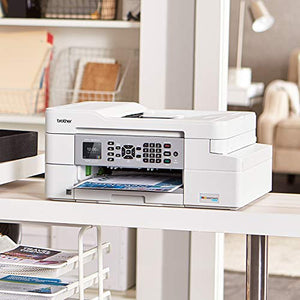 Brother MFC-J805DW INKvestmentTank Color Inkjet All-in-One Printer with Mobile Device and Duplex Printing with Up To 1-Year of Ink In-box, White, one size