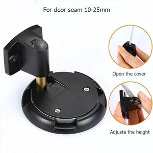 None Mechanical Doorstop Zinc Alloy Door Stopper - Heavy Duty Non-Punch Door Holder