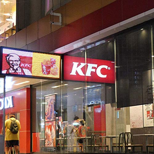 P6 Full Color led Sign Scrolling Texts Images Video Display (40''x17.9'')