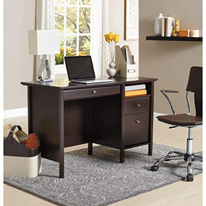 Realspace Chase 47"W Writing Desk, Dark Chestnut