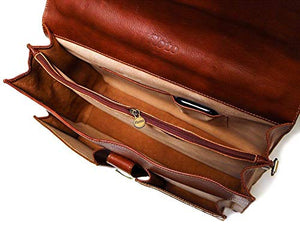 Floto Luggage Novella Briefcase, Brown, One Size