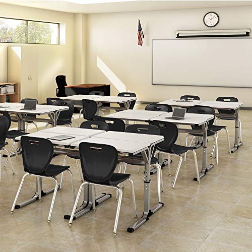 Learniture Shapes Series School Chair, 16" Seat Height, Black, LNT-INM3016BK-SO (Pack of 4)