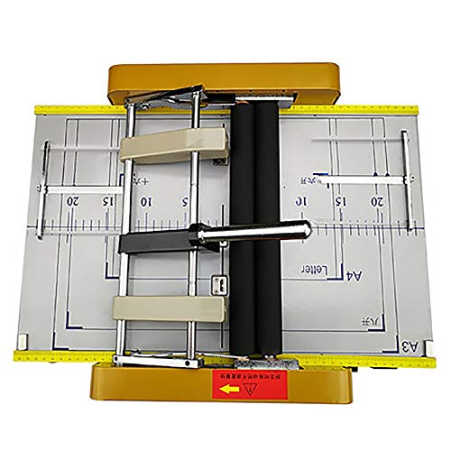 CGOLDENWALL Paper Booklet Folder Stapler Machine Book Binder Automatic Booklet Binding and Folding Machine Suitable for Coated Paper