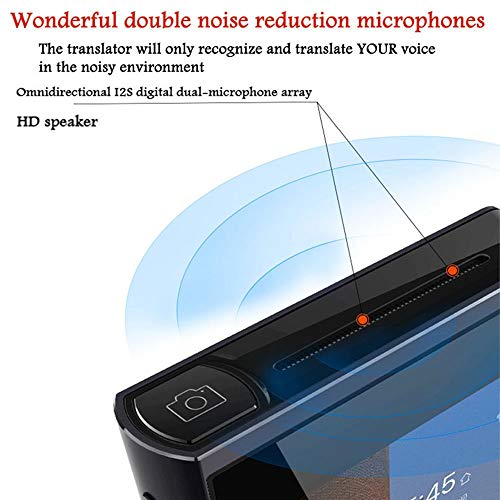 Sogou pro Smart AI 64 Kinds Language Mutual Voice Translator 3.1" Touch Screen Offline & Picture Translating Support Offline English Chinese Japanese Korean Instant Real Time(Blue)