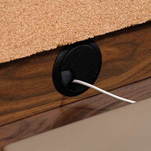 Sauder 422277 Clifford Place Hutch, L: 58.90" x W: 16.34" x H: 34.13", Grand Walnut finish