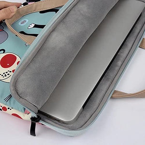 DSFEOIGY Waterproof Laptop Bag Briefcase Notebook Hand Bag Computer Shoulder Case Women (Color : A, Size : 15-inch)