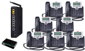 X-50 VoIP Small Business System (7) Phone System bundle