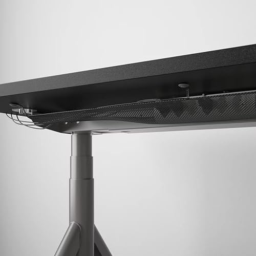 ATAADINE Smart Phone Controlled Standing Desk Converter Height Adjustable Large Desktop Stand Up Desk - Home Office Dual Monitor Compatible