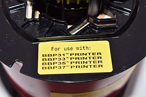 Brady Red Vinyl Film Label Tape Roll, Indoor/Outdoor Label Type, 100 ft. Length, 2-1/4" Width - B30C-2250-595-RD