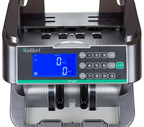 Kolibri Knight Money Counting Machine, Bill Counter with UV,MG, and IR, Top Load