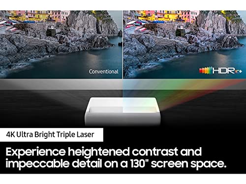 Samsung SP-LSP9T 130" 4K Smart Laser Short-Throw Projector with 4 Year Epic Protect Coverage