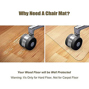 ZWYSL Hard Floor Chair Mats for Hard Wood Floors - Clear-2mm, 180x250cm