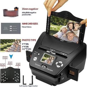 MAHWER Digital Photo Film Scanner, 16 MP Slide Negative Scanner with 8.1 Mega Pixels Sensor