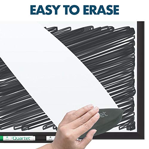 Quartet Magnetic Porcelain Whiteboard, 2' x 3' White Board, Premium, Duramax, Black Aluminum Frame (2543B)
