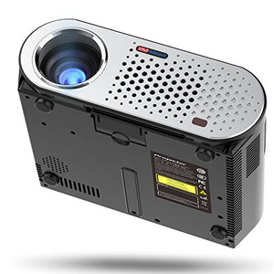 Portable Video Projector,Umootek GP90 Home Theater LCD Projector HD 1080p use at Home Theater/Entertainment/Movie/Party/Game with HDMI/VGA interface for Computer/Laptop/iPad/Smartphone