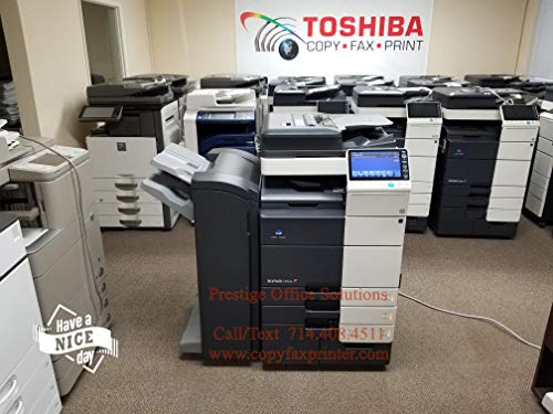 Konica Minolta Bizhub C654e Copier Printer Scanner Network with Staple Finisher