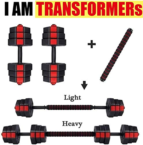Adjustable Dumbbells Barbells Weight Set Free Wights, 66 Lbs, Anti-Slip & Secure Locks, Home Gym Workout Exercise Strength Training Equipment, for Weight Bench Workout Bench Press for Men and Women