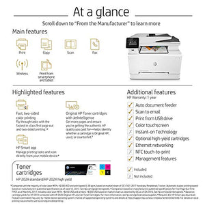 HP Laserjet Pro All in One, Wireless Color Multifunction Laser Printer, Comes with Original HP Toner, T6B83AR#BGJ, (Renewed)