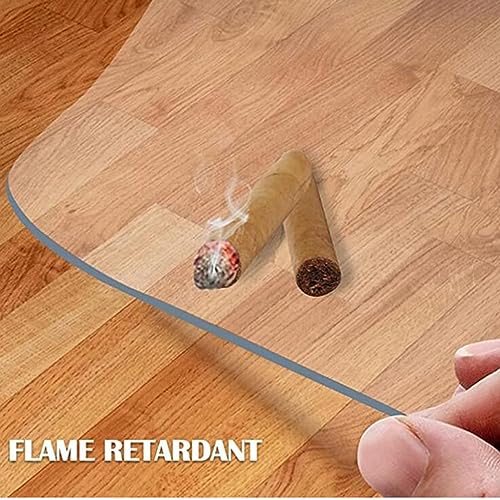 HOBBOY Clear Vinyl Hard-Floor Chair Mat Runner Rug - Waterproof Protector, 1mm Thick