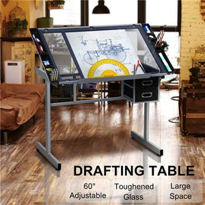 ZLYY Adjustable Drafting Table Artist Drawing Table Craft Desk Home Office Art Use