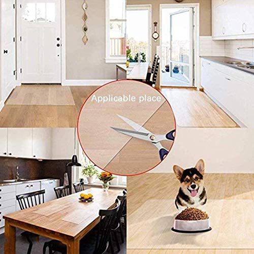 CHHD Translucent/Matte Hard Floor Chair Mats - Customizable PVC Plastic Table Pad - Scratch Resistant - Wash-Free Tablecloth