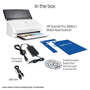 HP ScanJet Pro 2000 s1 Sheet-feed OCR Scanner