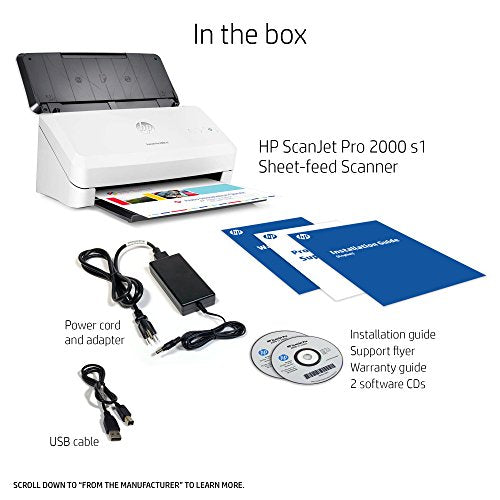 HP ScanJet Pro 2000 s1 Sheet-feed OCR Scanner