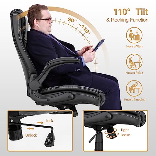 Okeysen Ergonomic Executive Office Chair 400lbs Home Desk Leather Chair