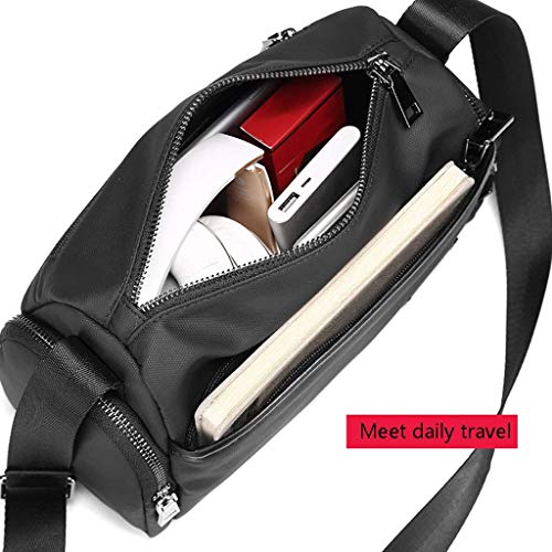 YLHXYPP Black Business Briefcase,Outdoor Leisure Chest Bag Travel Anti-Theft Backpack PVC Waterproof Backpack for Outdoor Sports Travel