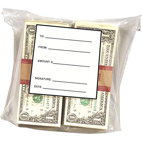 MMF Industries 1000 Bill Capacity Cash Strap Bags, Usable Space: 8-1/4 x 8 Inches, 1000 Per Pack (236006820)