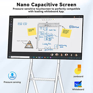 TIBURN Smart Board 4K UHD Interactive White Board - All-in-One Computer with Open App Ecosystem (Board Only)