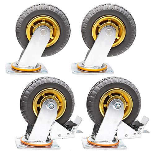 PodSi Furniture Swivel Castor Heavy Duty 360° Swivel Transport Trolley Caster