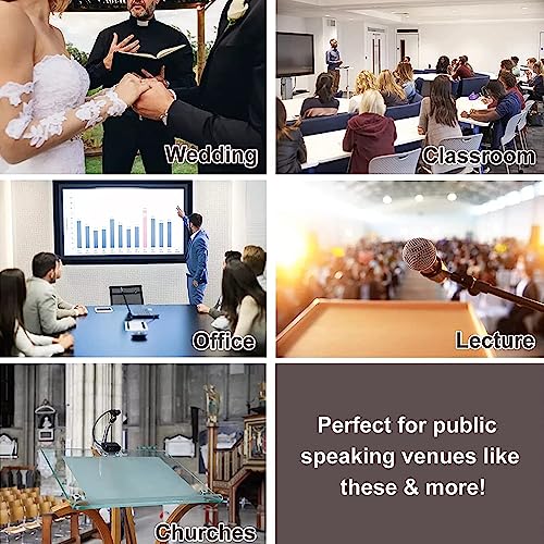 Podium Wood Stand, Floor Standing Speaking Podium with 2 Storage, Premium Lectern Stand