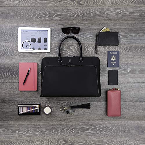 Travelpro Women's Plaitnum Elite-Briefcase, Black, One Size