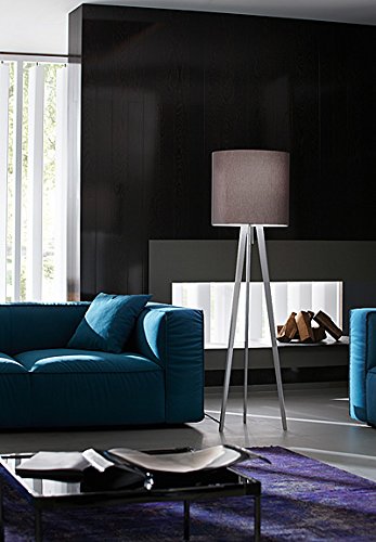 Holtkotter 2633 BA SL Dreibein - Four Light Floor Lamp, Shade Options: Slate Fabric