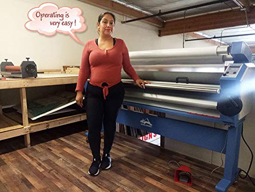 Qomolangma 63" Full-auto Wide Format Cold Laminator with Heat Assist and Trimmer - US Stock