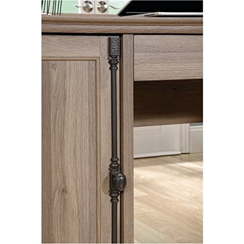 Bowery Hill L-Shaped Desk in Salt Oak